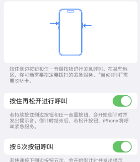 青松乡苹果14维修站分享iPhone14如何使用SOS紧急联络